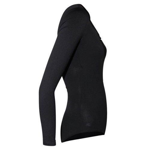LULLI Damen Ballett Body/Leotard SAMANTHA &Auml;rmel lang - Farbe: Schwarz - Größe: M