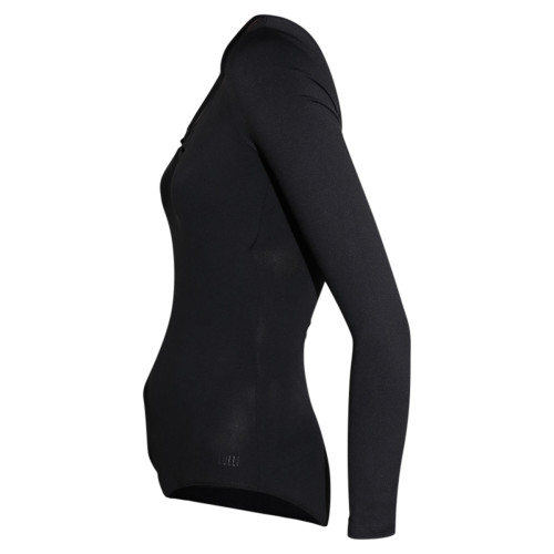 LULLI Damen Ballett Body/Leotard SAMANTHA &Auml;rmel lang - Farbe: Schwarz - Größe: M
