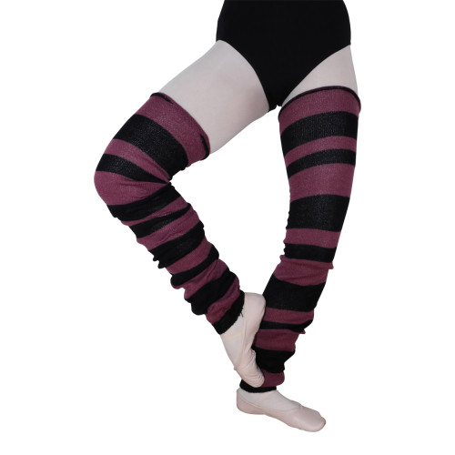 Intermezzo Damen Leg-Warmers 2103 Polpay - Farbe: Schwarz-Violett (385)