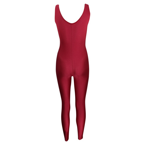 Intermezzo Damen Unitard/Ganzanzug mit Tr&auml;gern breit 4030 Skinly Cam - Burgund (028) - Größe: M