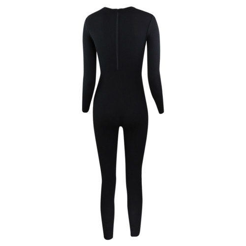 Intermezzo Damen Unitard/Ganzanzug mit Ärmeln lang 4685 Skinlovercarsin - Schwarz (037) - Größe: M