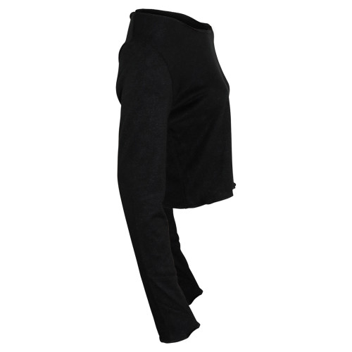 Intermezzo Ladies Ballet/Warm-Up Top long sleeves with round neck 6449 Topvisnac - Black (037) - Size: L