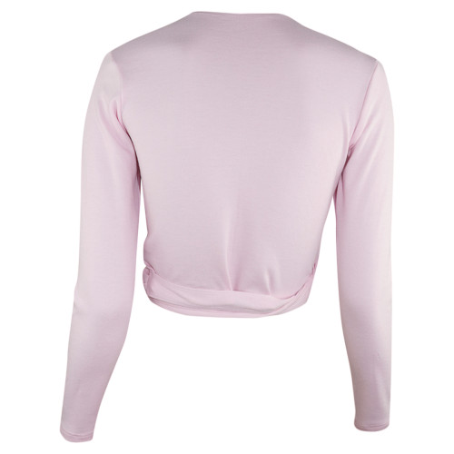 Intermezzo Damen Ballett Wickeljacke langarm 6544 Jecru Ml - Pink (007) - Größe: S