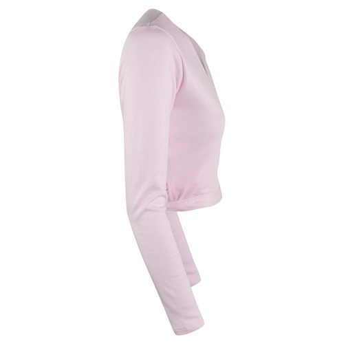 Intermezzo Damen Ballett Wickeljacke langarm 6544 Jecru Ml - Pink (007) - Größe: S