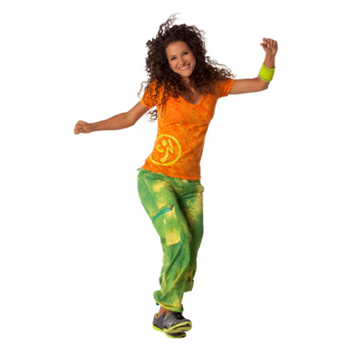 Zumba® Oro - Feel the Thrill V-Neck [Extra Small] Final Sale