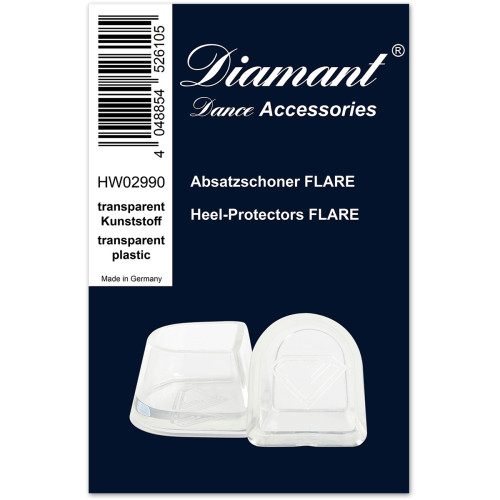 Diamanttezioni Tacco Flare [Trasparente - 1 Paia]