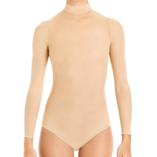 Intermezzo Damen Ballett Body/Trikot mit Stehkragen und Ärmeln lang 3745 Bodytrans Ml