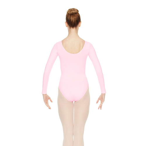 Intermezzo Girls Ballet Body/Leotard with sleeves long 3983 Bodyal Ml - Rose (007) - Size: 6