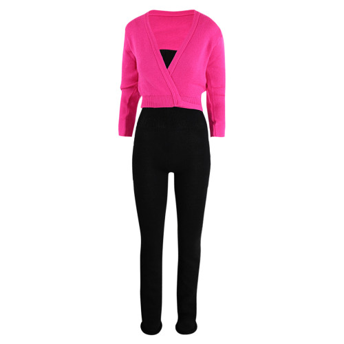 Intermezzo Ladies Warm-up suit long with Spaghetti-straps 4588 Skinlegrec - Black (037) - Size: S