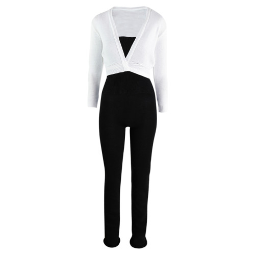 Intermezzo Ladies Warm-up suit long with Spaghetti-straps 4588 Skinlegrec - Black (037) - Size: S