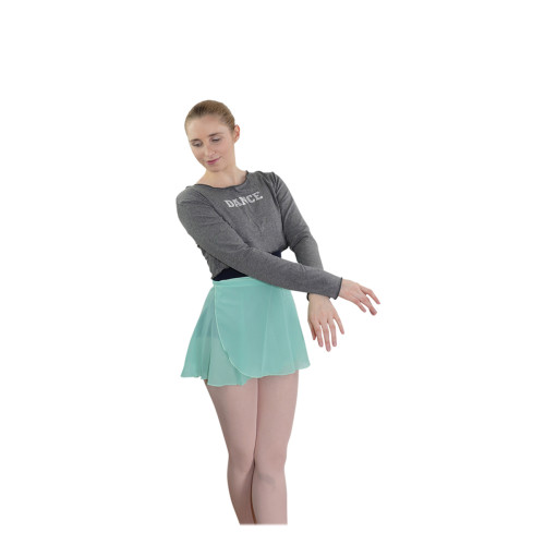 Intermezzo Damen Ballett Warm-Up Cropped Top/Shirt Langarm 6428 Topvis Dance