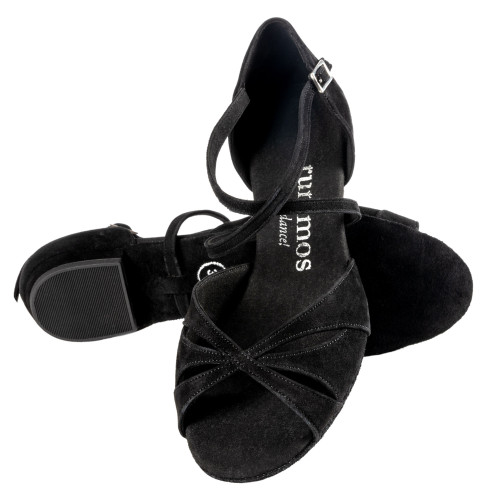 Rummos Donne Scarpe da Ballo Lola - Nubuck Nero - Medium (Normale) - 20 Block - EUR 39