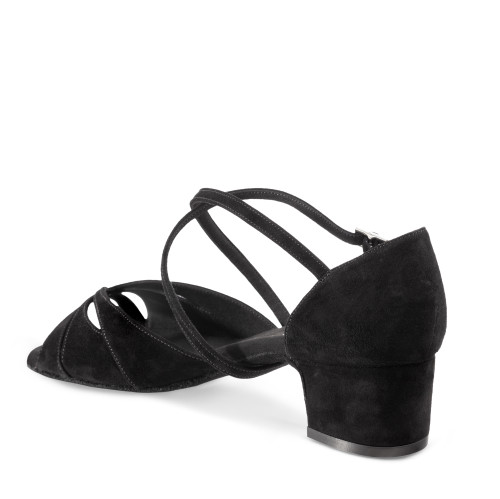 Rummos Dames Dansschoenen Lola - Nubuck Zwart - Medium (Normaal) - BL40 Blok - EUR 36