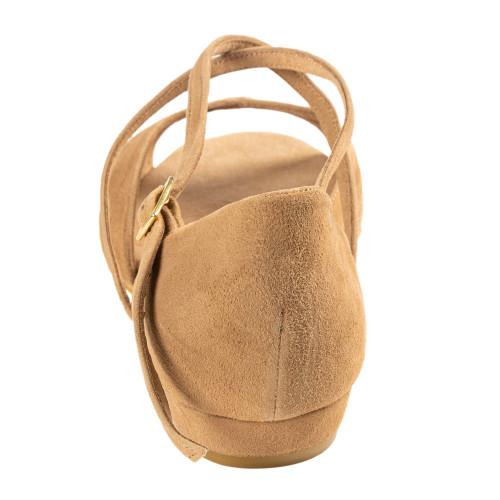 Rummos Women´s dance shoes Lola - Nubuck LigBrown - Normal - 20 Block - EUR 38.5