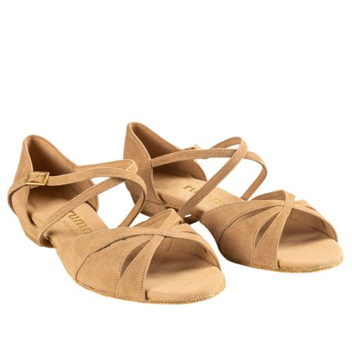 Rummos Mujeres Zapatos de Baile Lola - Nobuk LigBrown - Normal - 20 Block - EUR 38,5