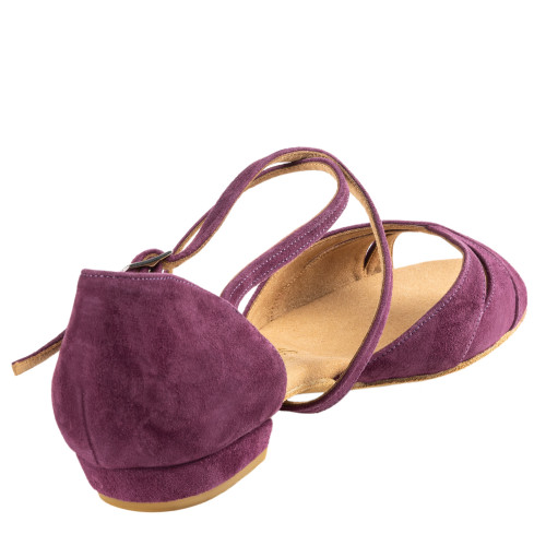 Rummos Mulheres Sapatos de Dança Lola - Nobuk Burgundy - Normal - 20 Block - EUR 38,5