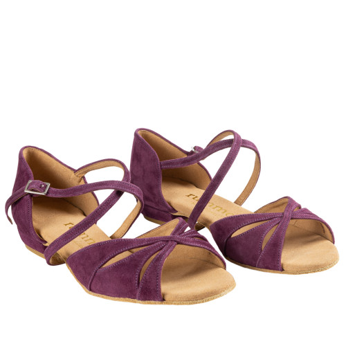 Rummos Women´s dance shoes Lola - Nubuck Burgundy - Normal - 20 Block - EUR 38.5