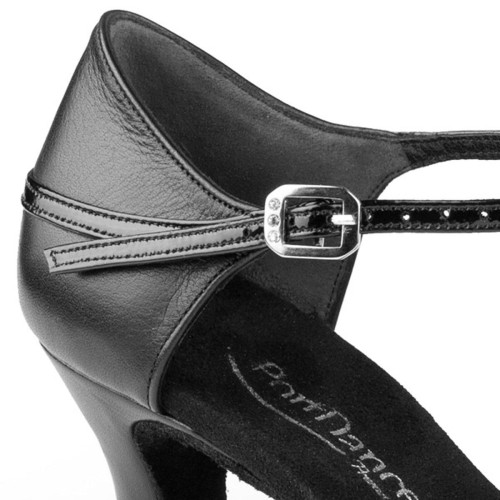 PortDance Mulheres Sapatos de Dança PD112 Basic - Pele Preto - 5 cm