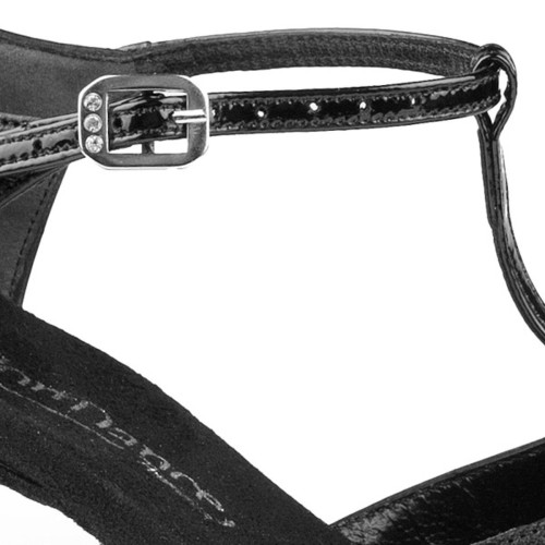 PortDance - Mujeres Zapatos de Baile PD112 Basic - Cuero Negro - 5 cm