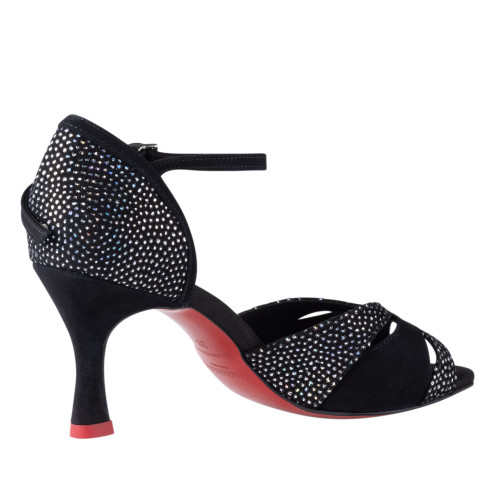 Rummos Femmes Chaussures de Danse Elite Paloma - Nubuck Noir - 6 cm