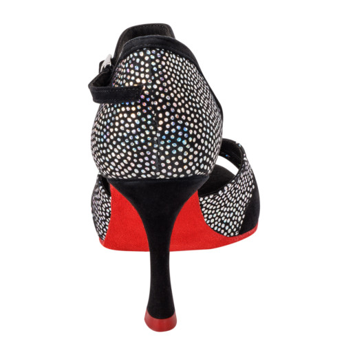 Rummos Femmes Chaussures de Danse Elite Paloma - Nubuck Noir - 7 cm