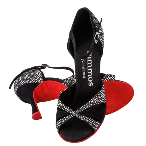 Rummos Femmes Chaussures de Danse Elite Paloma - Nubuck Noir - 7 cm