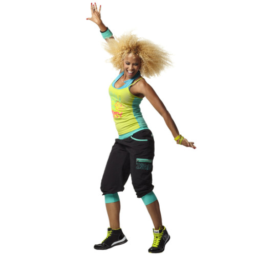 Zumba® Party Instructor Spaghetti Tank - Zumba Green [Extra Small]