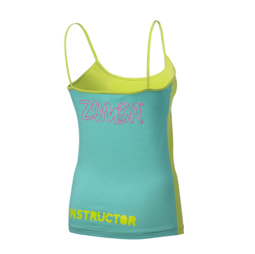 Zumba® Party Instructor Spaghetti Tank - Zumba Green [Extra Small]