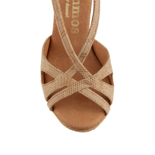 Rummos Women´s dance shoes R306 - Leather Nehru Tan - 7 cm