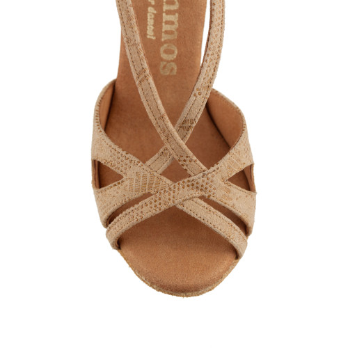 Rummos Mujeres Zapatos de Baile R306 - Cuero Nehru Tan - 7 cm