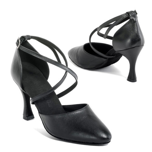 Rummos Mulheres Sapatos de Dança R329 - Pele Preto - 6 cm