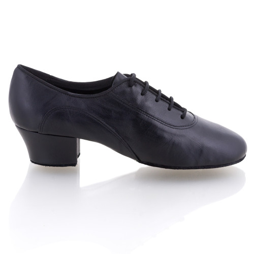 Rummos Garçons Latine Chaussures de Danse R342CH - Cuir Noir - 4,5 cm