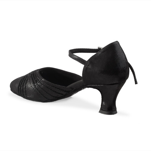 Rummos Dames Dansschoenen R346 - Leer Zwart - 5 cm