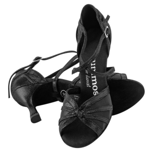 Rummos Damen Tanzschuhe R368 - Leder Schwarz - 6 cm