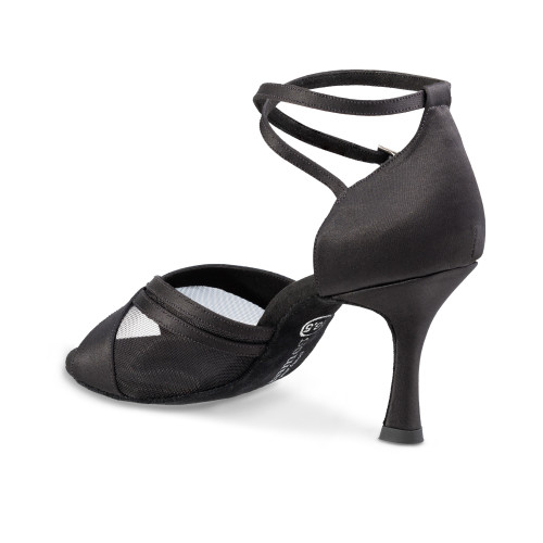 Rummos Mujeres Zapatos de Baile R370 - Satén Negro - 7 cm