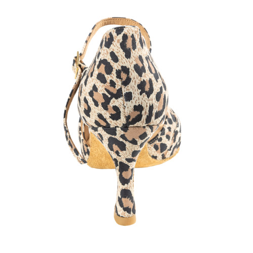 Rummos Damen Tanzschuhe R383 - Leder Leopard - 6 cm