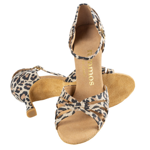 Rummos Mujeres Zapatos de Baile R383 - Cuero Leopard - 6 cm