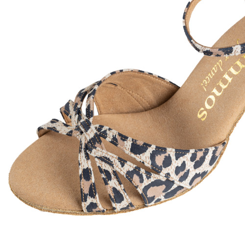 Rummos Mulheres Sapatos de Dança R383 - Pele Leopardo - 6 cm