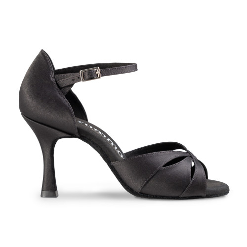 Rummos Mujeres Zapatos de Baile R385 - Satén Negro - 7 cm