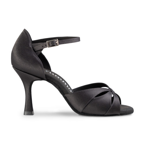 Rummos Damen Tanzschuhe R385 - Satin Schwarz - 7 cm