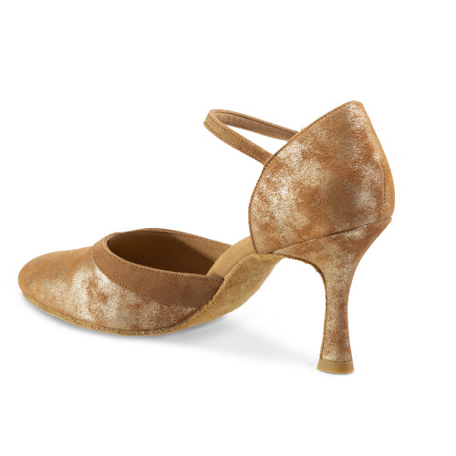 Rummos Mulheres Sapatos de Dança R407 - Pele/Nobuk TanCuarzo/LigBrown - 7 cm