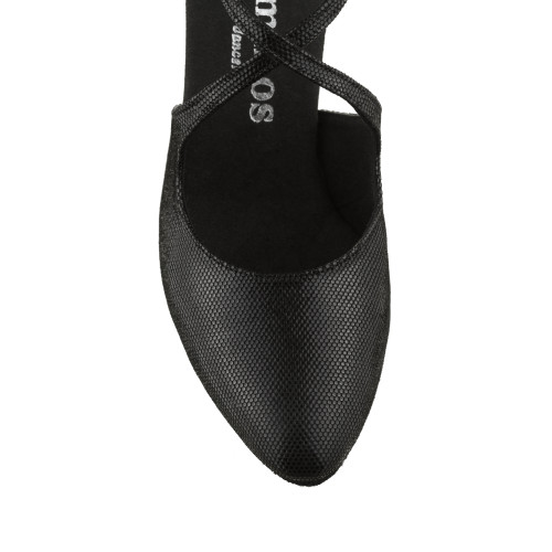 Rummos Mulheres Sapatos de Dança R425 - Pele Preto - 7 cm