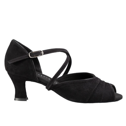 Rummos Mulheres Sapatos de Dança R517 - Nobuk Preto - 5 cm