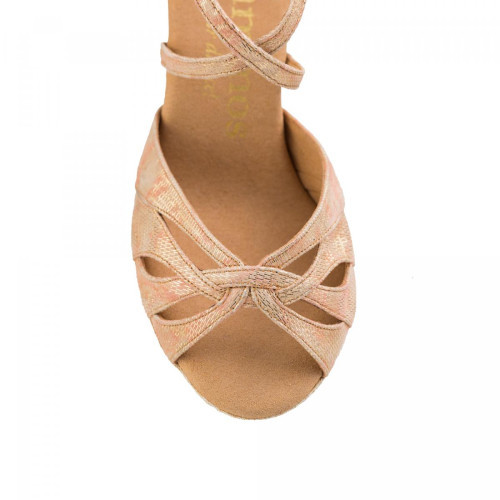 Rummos Mulheres Sapatos de Dança R520 - Pele Bege - 7 cm
