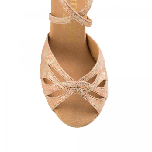 Rummos Damen Tanzschuhe R520 - Leder Beige - Normal - 70R Flare - EUR 36