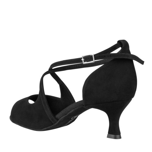Rummos Damen Tanzschuhe R545 - Nubuck Schwarz - 5 cm