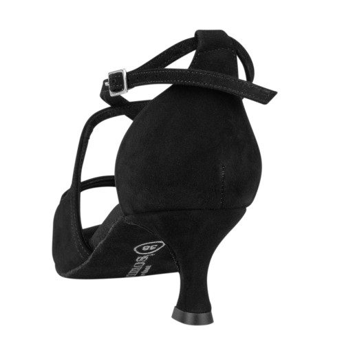 Rummos Damen Tanzschuhe R545 - Nubuck Schwarz - 5 cm