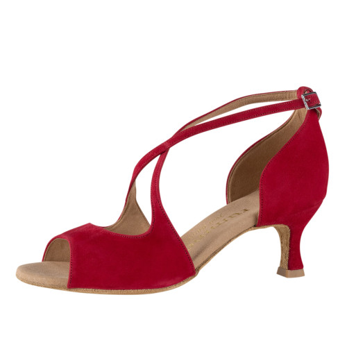 Rummos Mulheres Sapatos de Dança R545 - Nobuk Vermelho - 5 cm