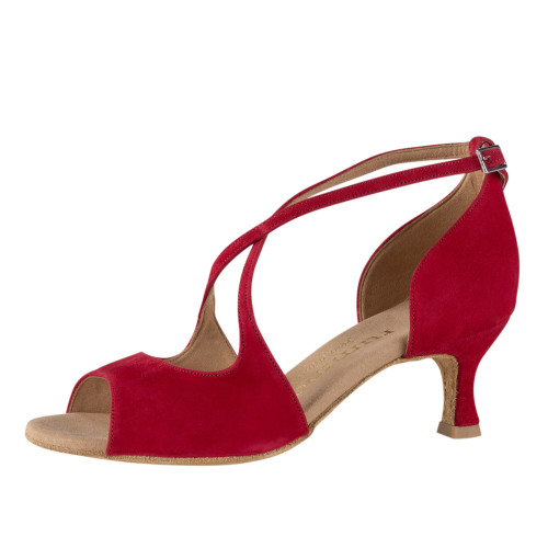 Rummos Damen Tanzschuhe R545 - Nubuck Rot - 5 cm