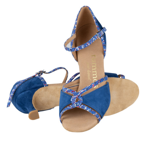 Rummos Dames Dansschoenen R550 - Nubuck/Leer Indico Blue - 5 cm